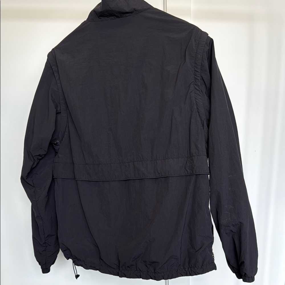 PALACE Black Windbreaker Jacket with Structured Collars - Picture 3 of 3